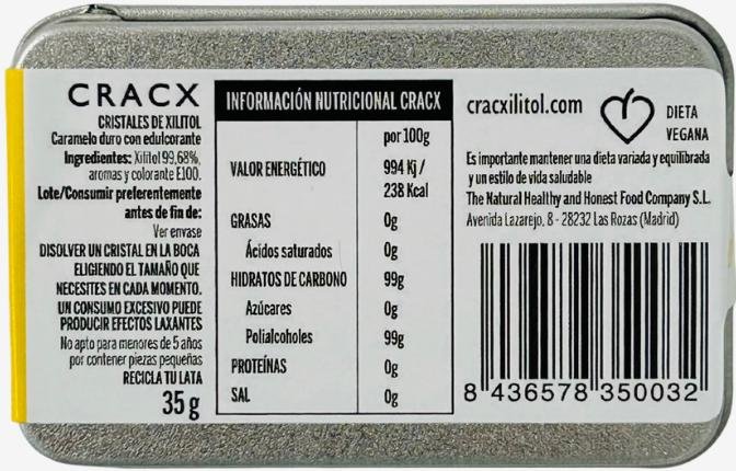CRACX Limón | Cristales de Xilitol - Imagen 3
